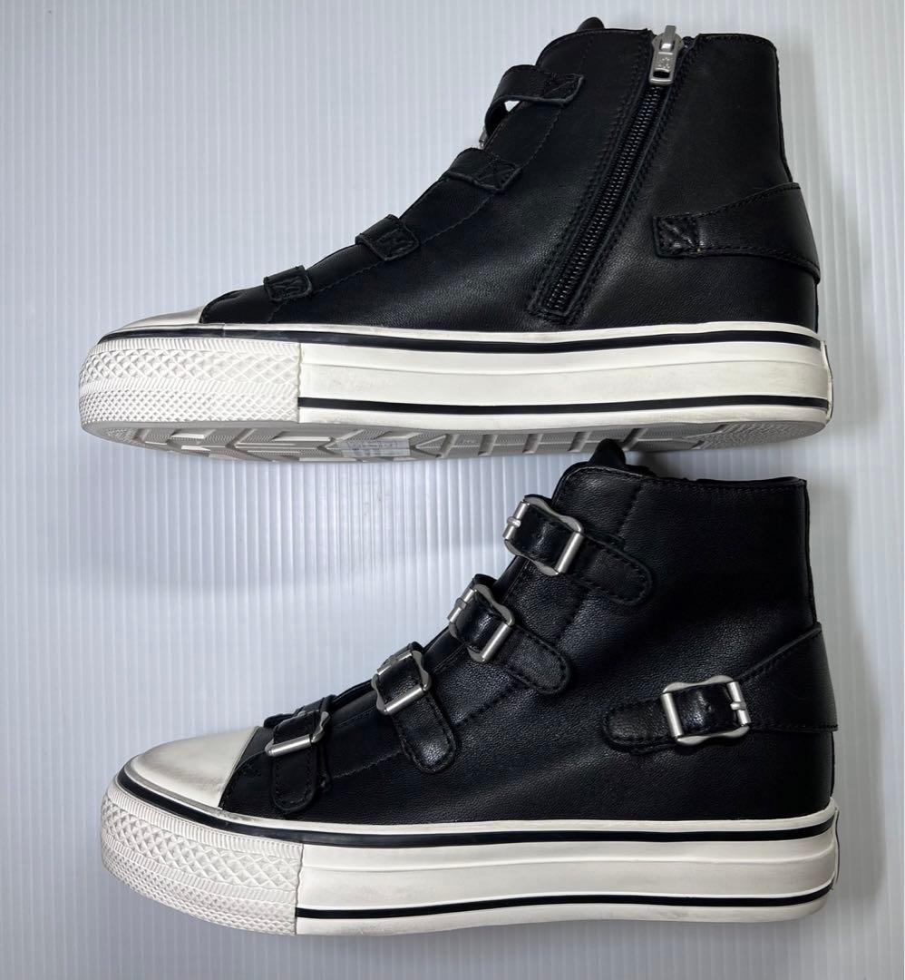 ASH アッシュ スニーカー ハイカットスニーカー 本革 ジップアップ