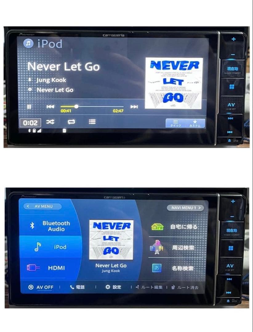 はむすんAVIC-RW711-E【付属品新品】7Vワイド楽ナビ2439