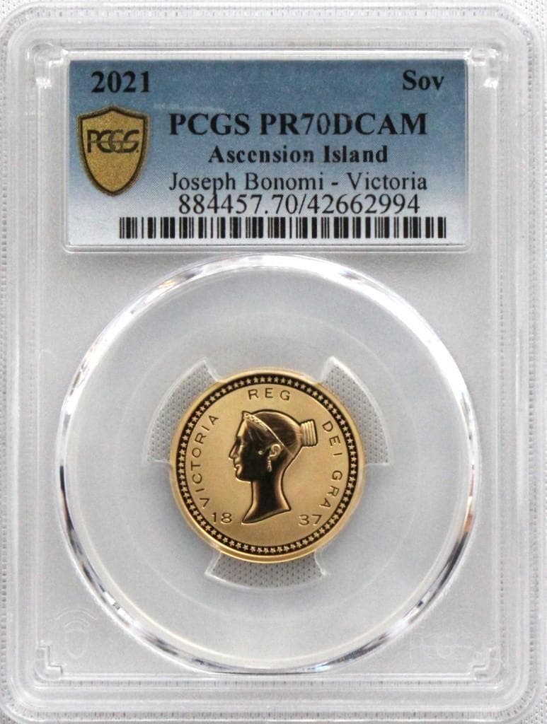 2021年アセンション島 ジョセフ ボノミ ソブリン PCGS PF70DCAM - メルカリ