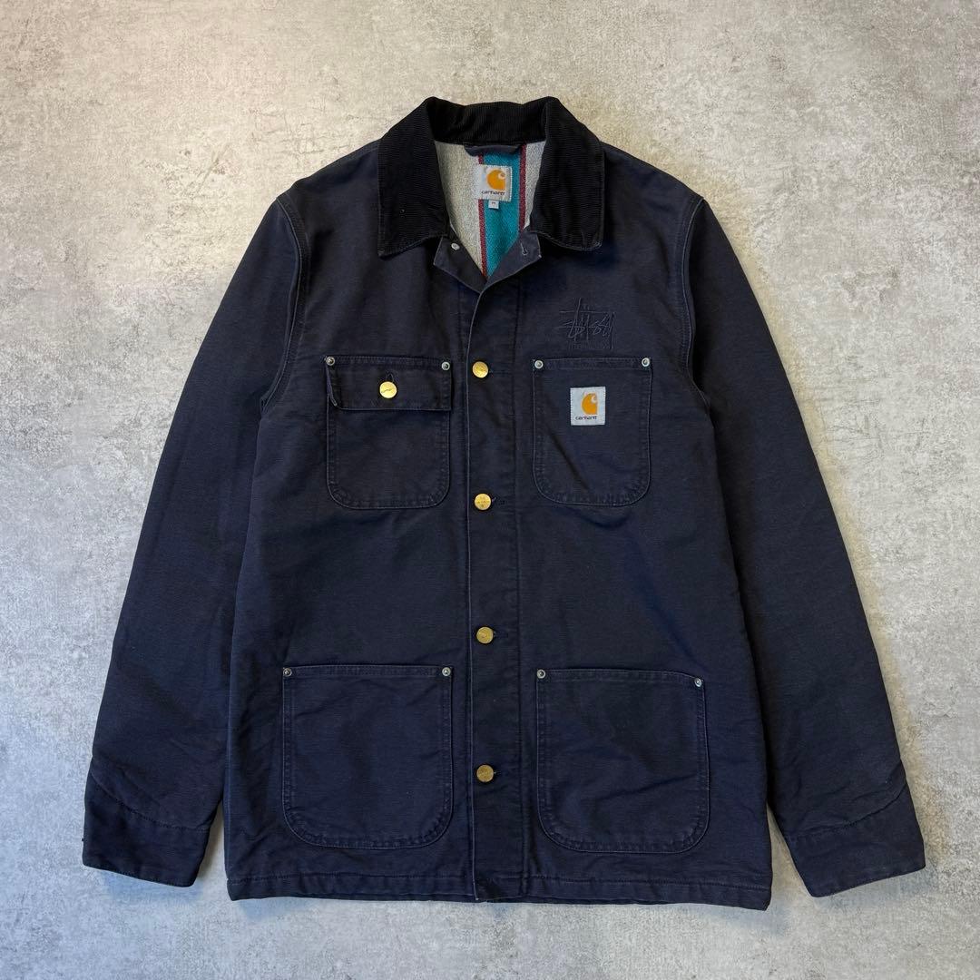 激レア□STUSSY × carhartt【M】チョアコート カバーオール - メルカリ