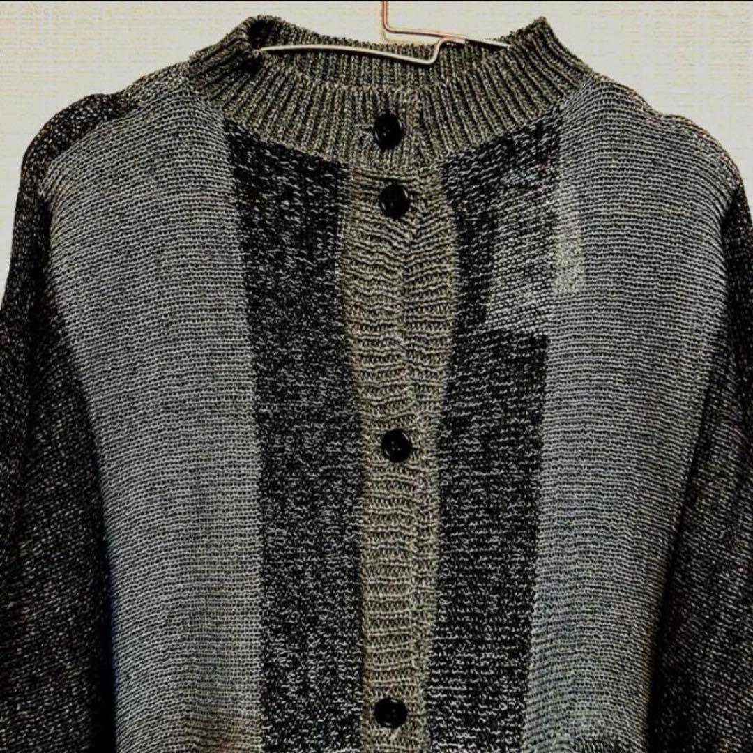 新品タグ付】 FUGAFUGA 綿紙 ニット 春夏 カーディガン 佐藤繊維 黒