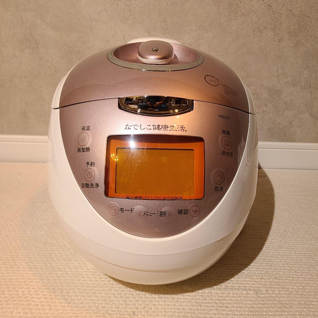 なでしこ健康生活 CRP-NO610F 炊飯器 6合炊き 高圧力ヒーター式加熱