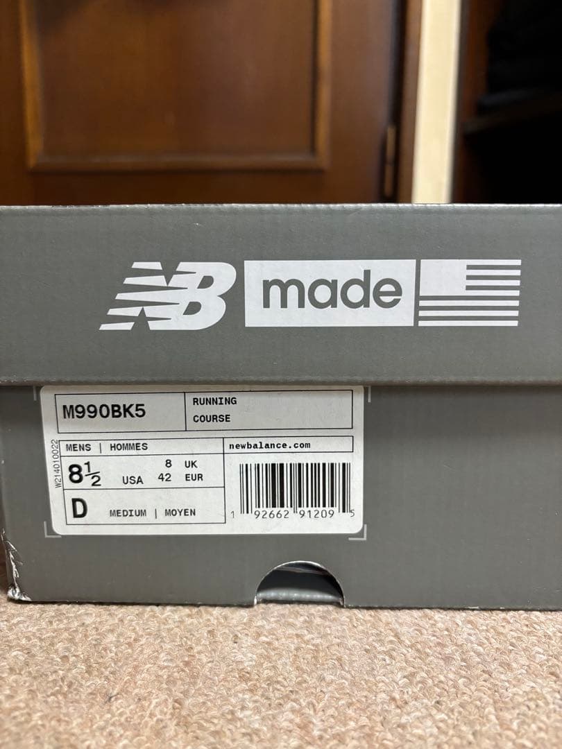 靴 NewBalance M990 BK5 26.5cm