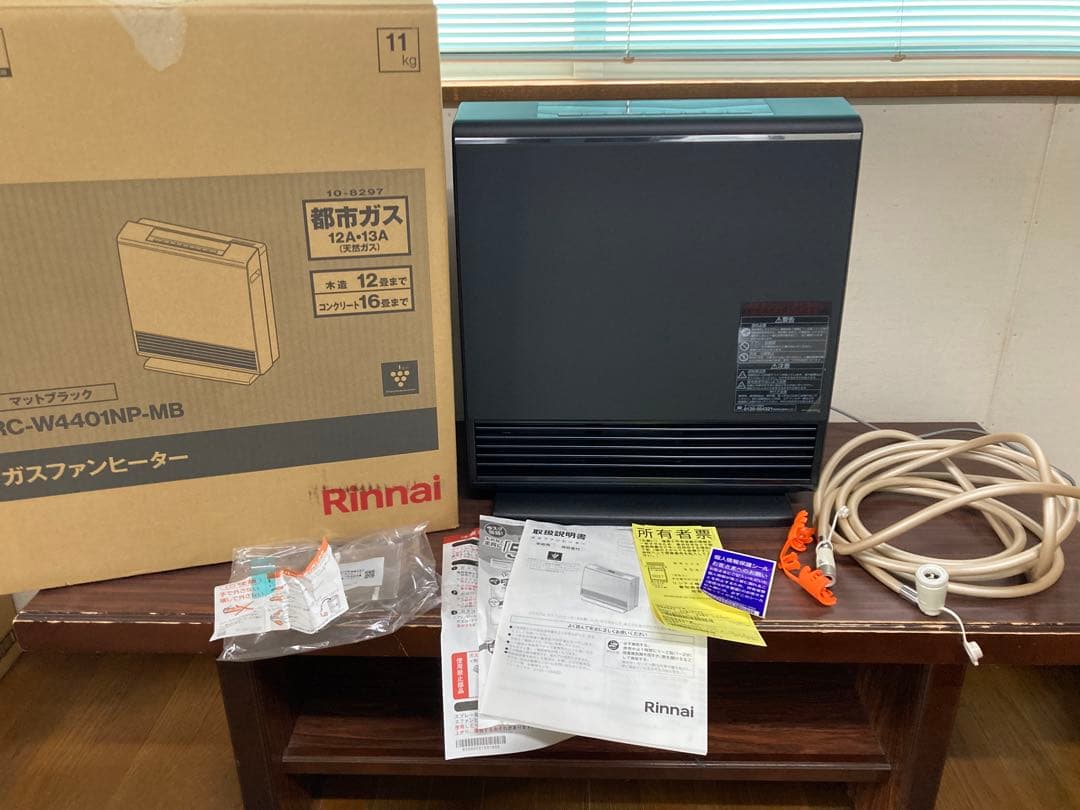 美品 リンナイ ガスファンヒーター RC-W4401NP-MB 2019年製 - メルカリ