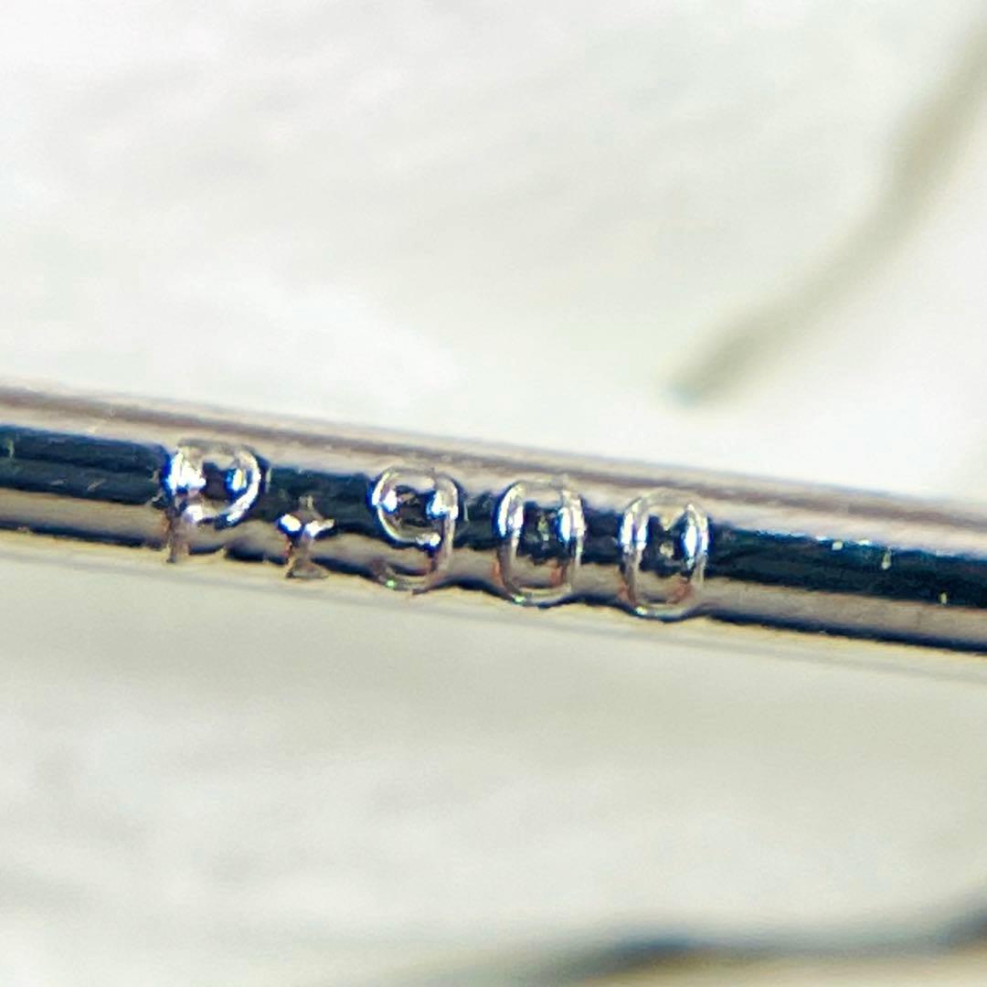 Pt900 トライアングルカット 天然ダイヤモンド ピアス D: 0.410ct