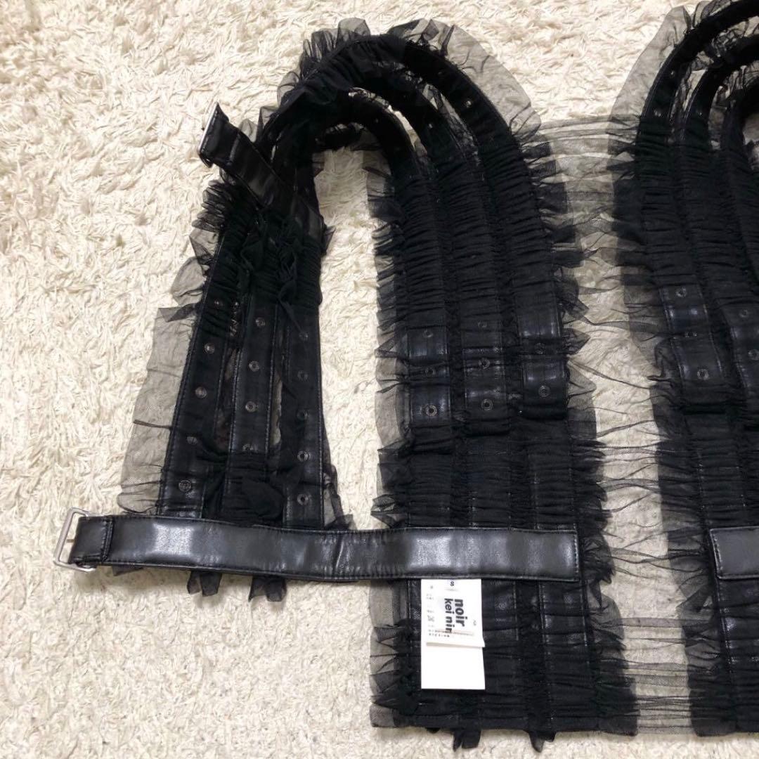 ノワールケイニノミヤ 革レースフリルハーネス Sサイズ 黒 - メルカリ