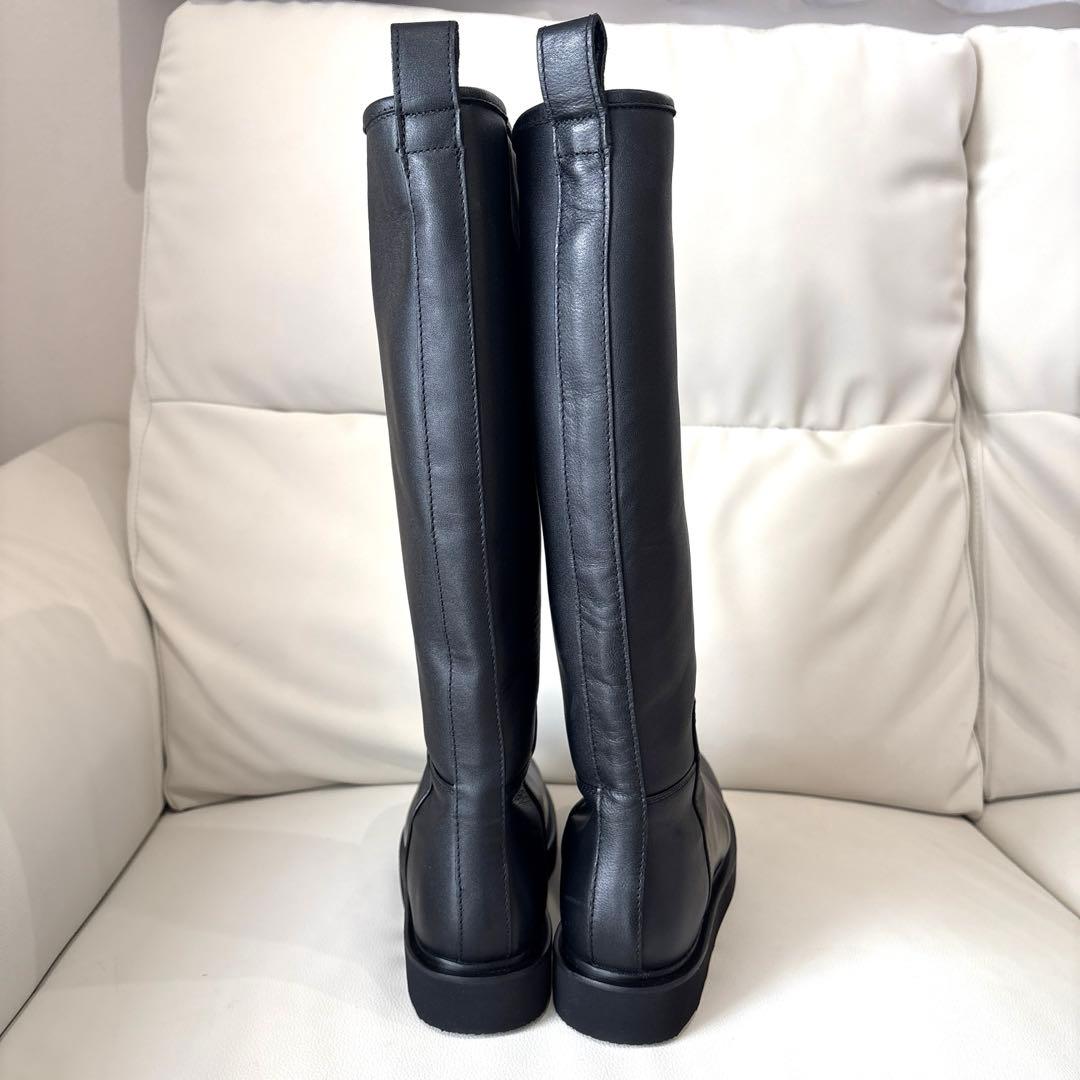 CAMINANDO ライディング ロングブーツ ブラック 本革 サイズ7 - メルカリ