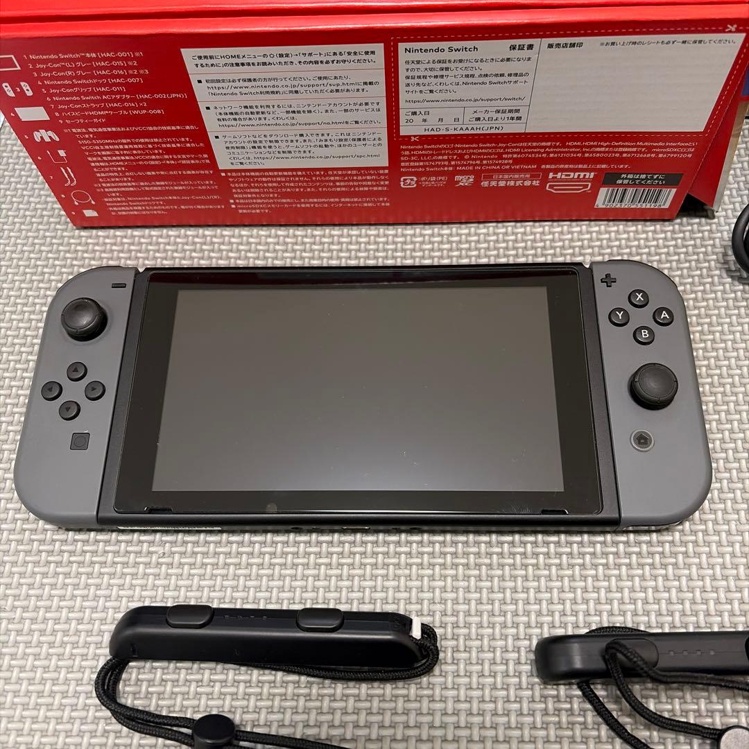 Nintendo Switch 本体 グレー - メルカリ