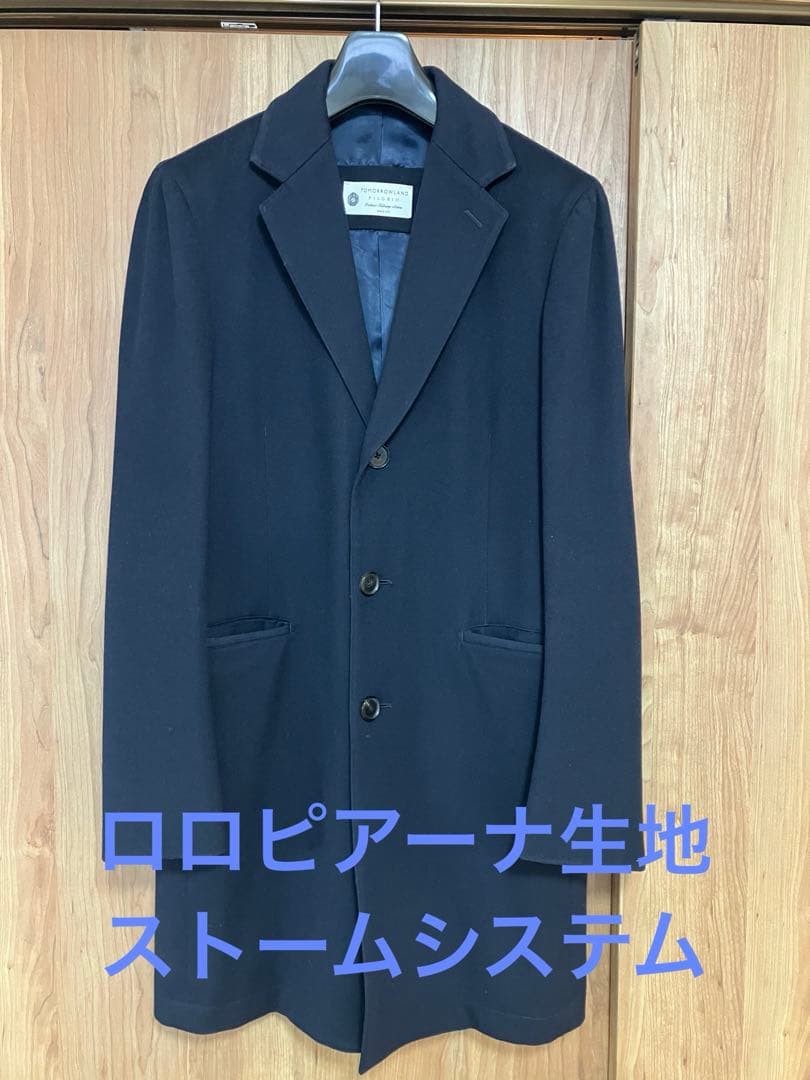 TOMORROWLAND PILGRIM チェスターコート ネイビー TOMORROWLAND PILGRIM トゥモローランドピルグリム ネイビー