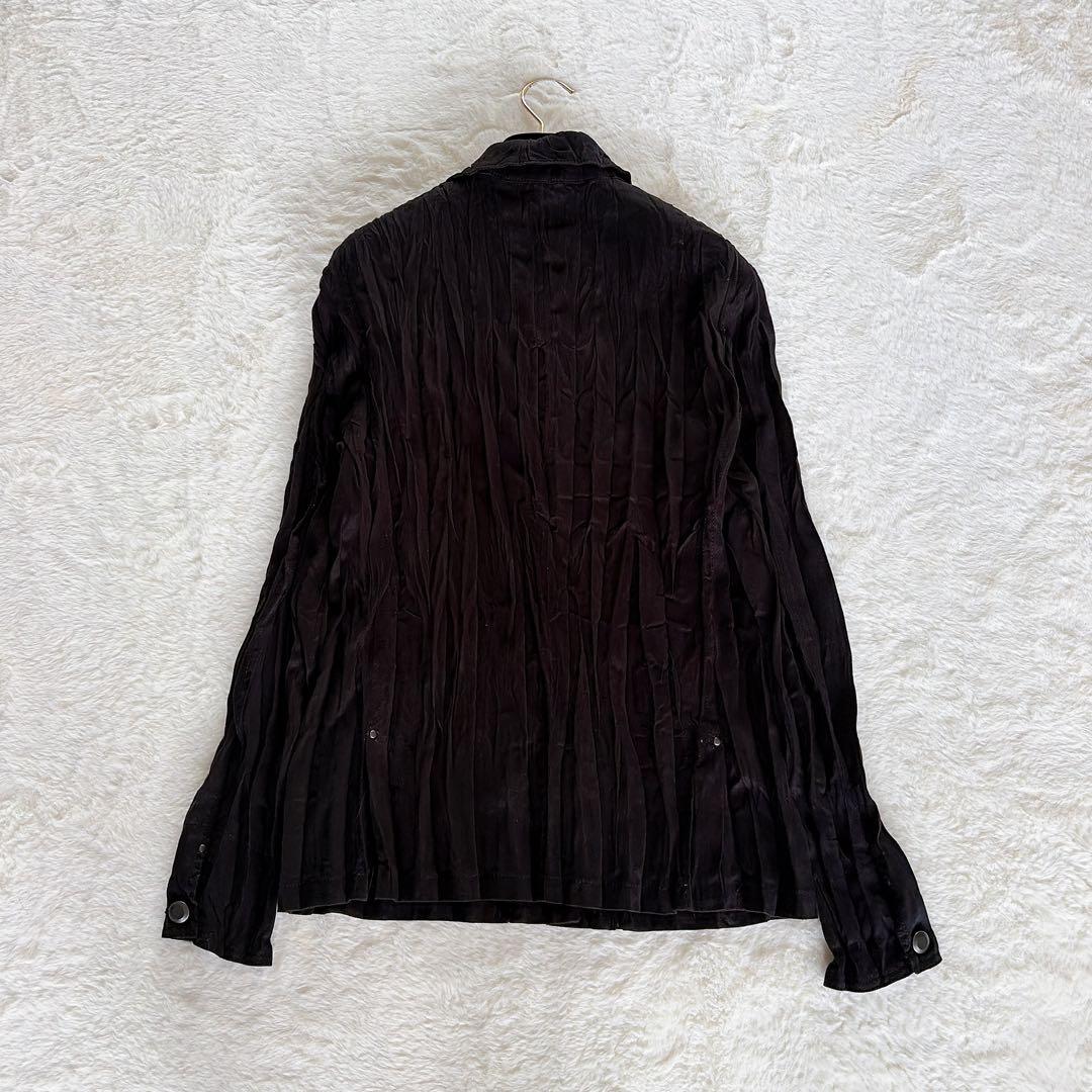 美品✨希少【ISSEY MIYAKE FETE】プリーツ長袖シャツ ブラック3 - メルカリ