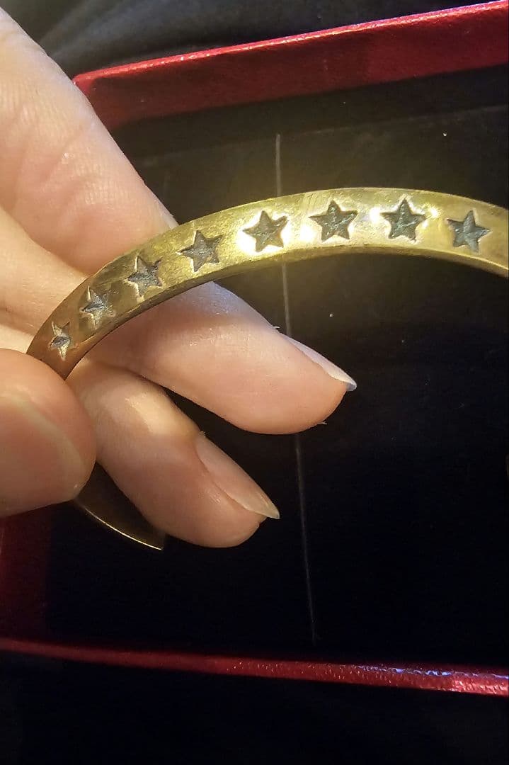 Calee Inc. ゴールドバングル 星型装飾