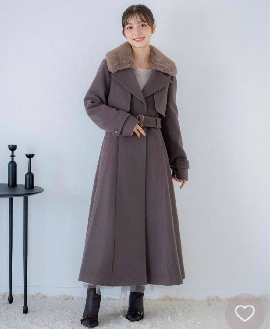 美品！新品タグなし noela（ノエラ）ファー付マルチロングコート