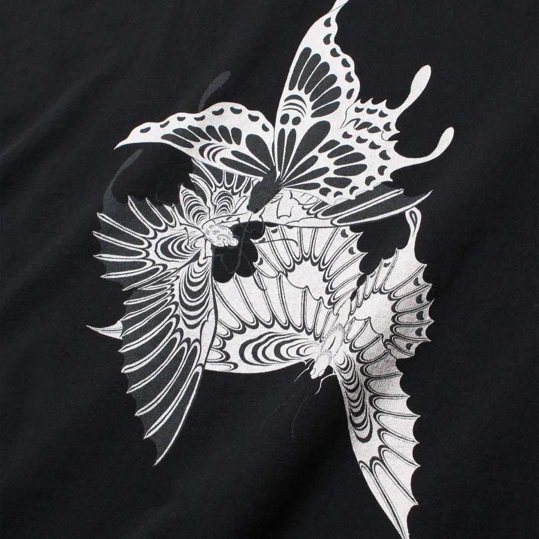 Mサイズ GAKKIN × BUDSPOOL 白三蝶 L/S 舐達麻 ロンT