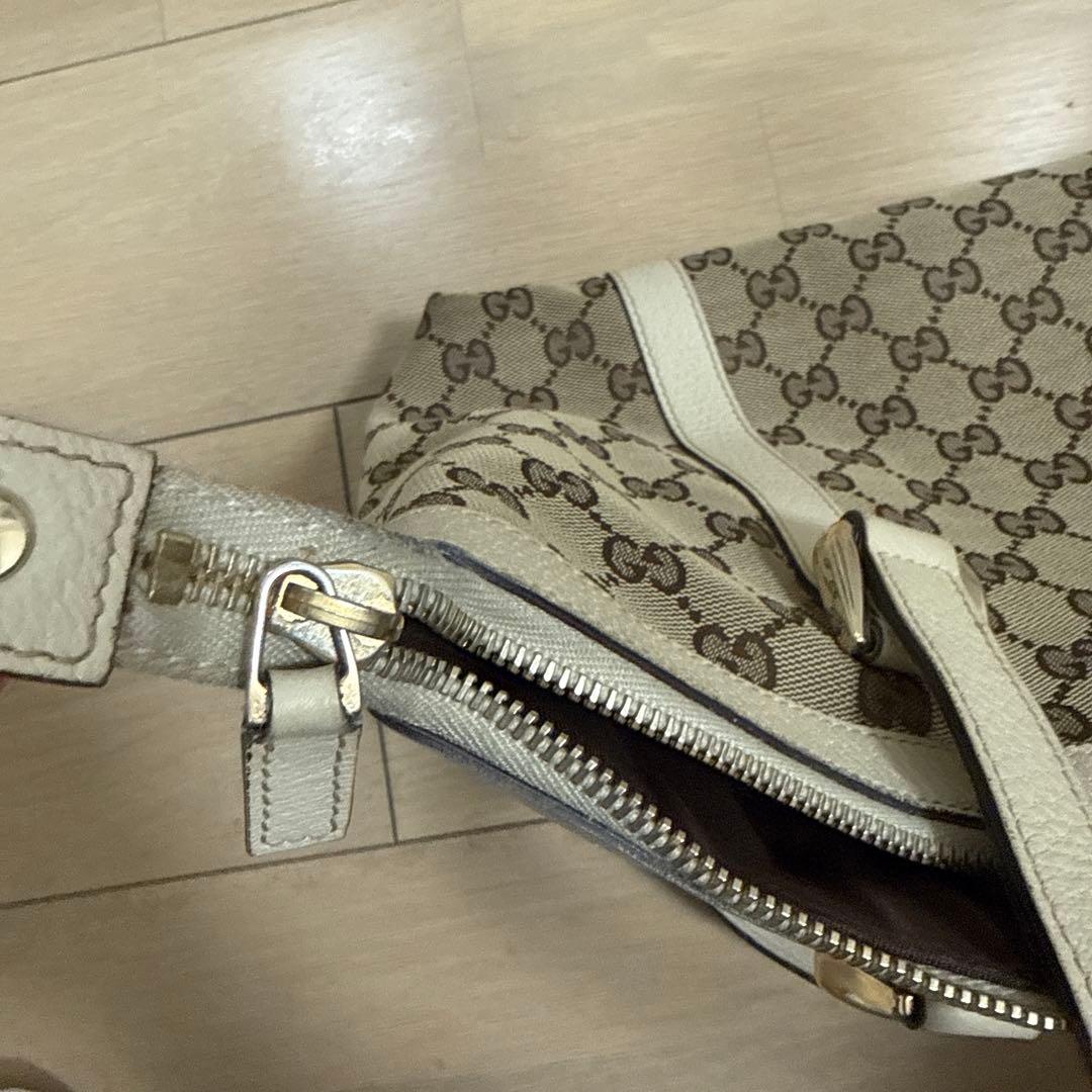 GUCCI GGパターン ハンドバッグ ベージュ - メルカリ
