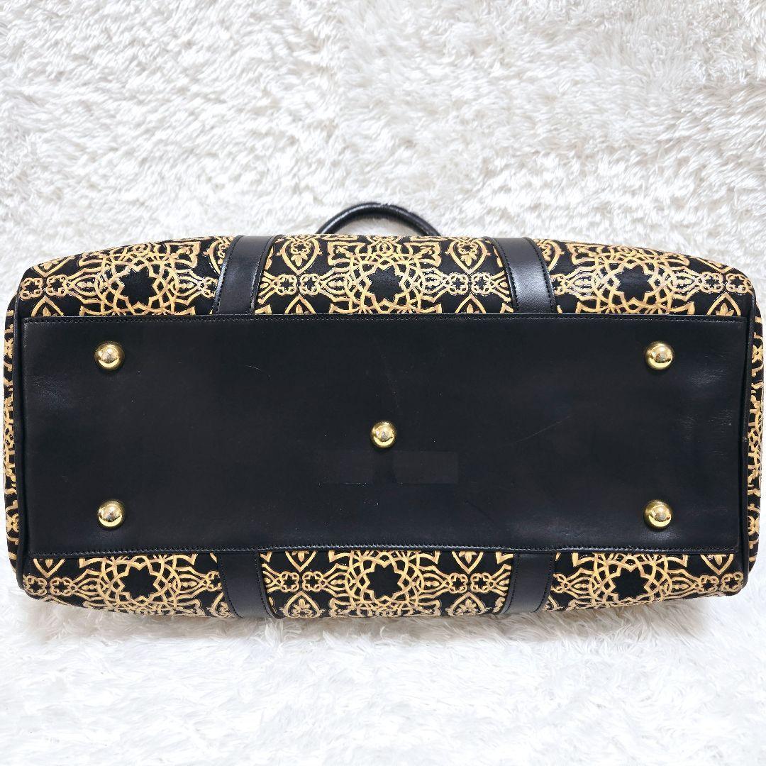 限定値下☆【希少】印傳屋 INDEN-YA キナート ボストンバッグ 鹿革 本