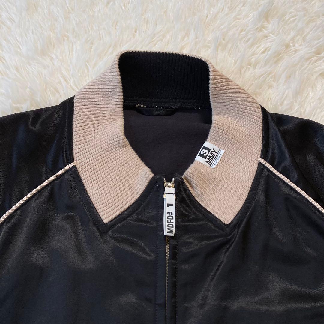 極美品 メゾンミハラヤスヒロ 22AW ノーカラーサテンジャケット バック