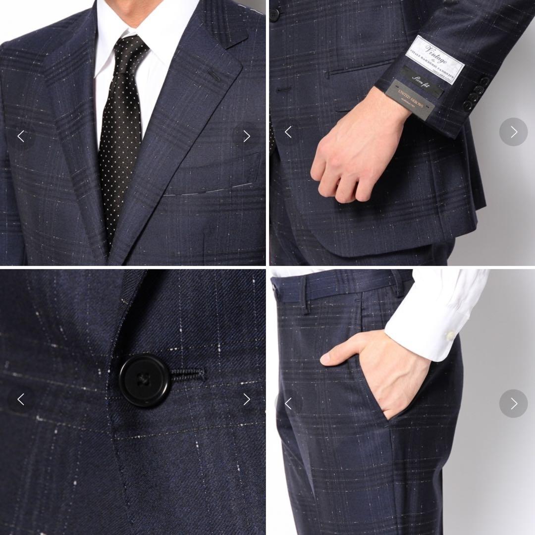 美品✨ユナイテッドアローズ ✨スーツ✨セットアップ✨ネイビー