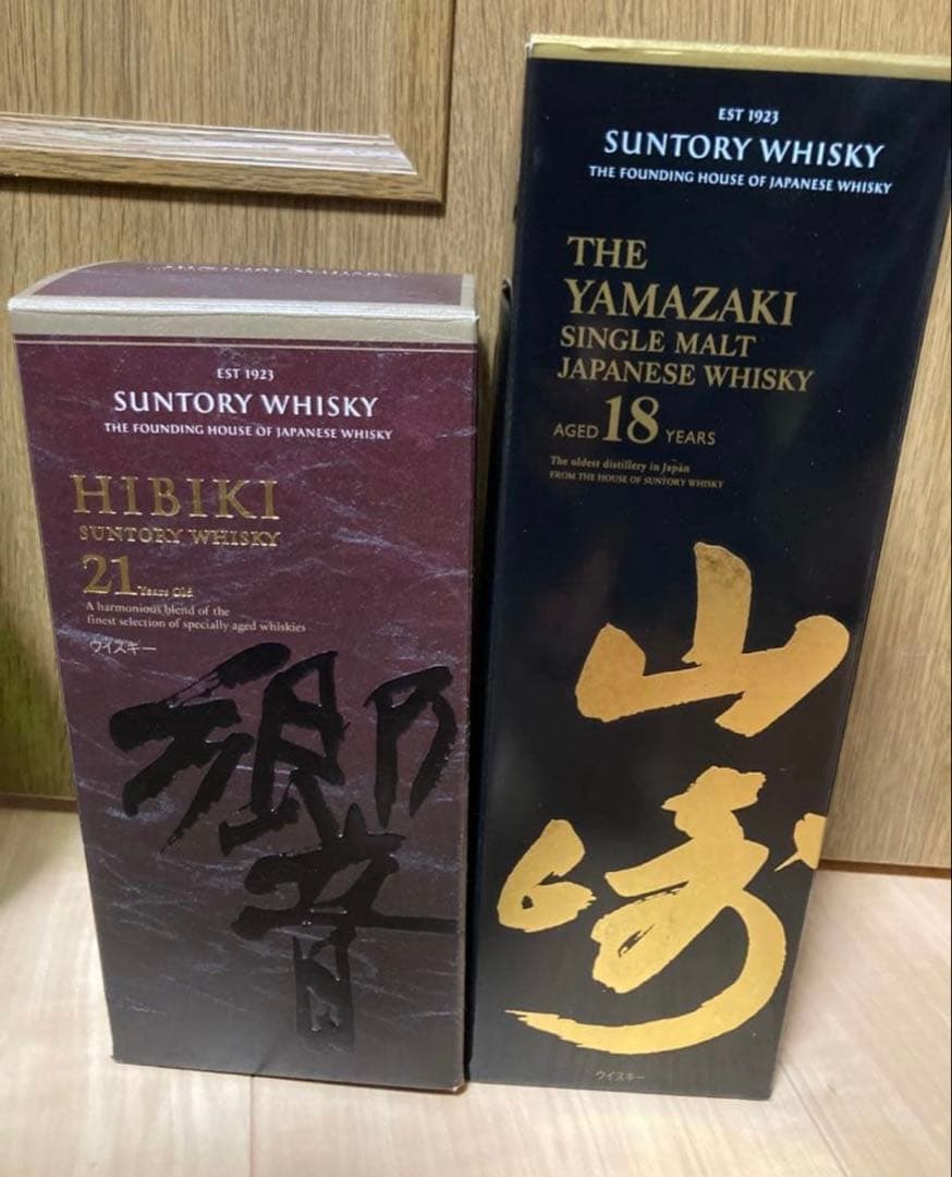 響21年 山﨑18年 白州18年 白州12年 空箱 空瓶 ウイスキー - メルカリ
