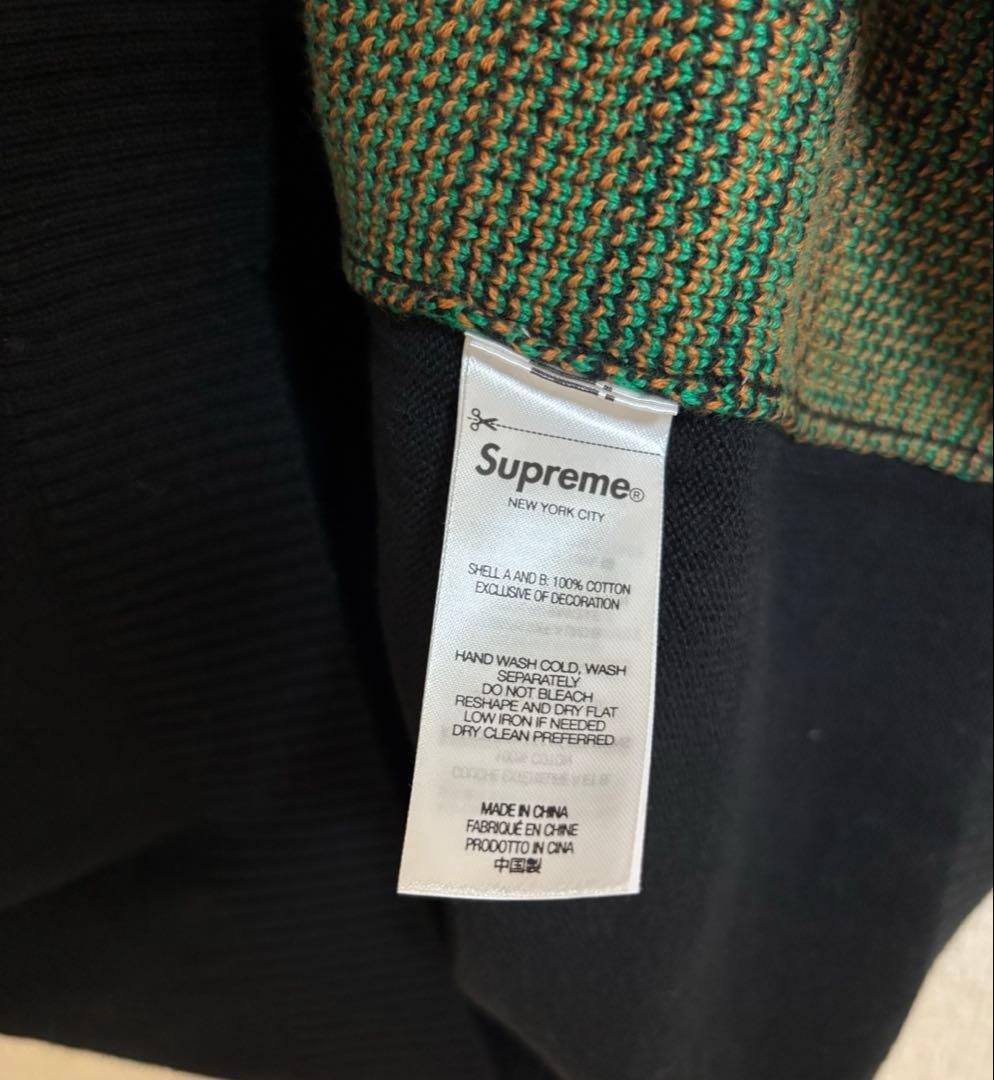 トップス Supreme Plaid Knit S/S Polo \"Black\"