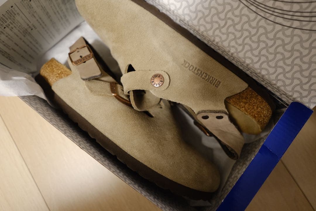 美品]BIRKENSTOCK Tokio Suede レザートープ - メルカリ