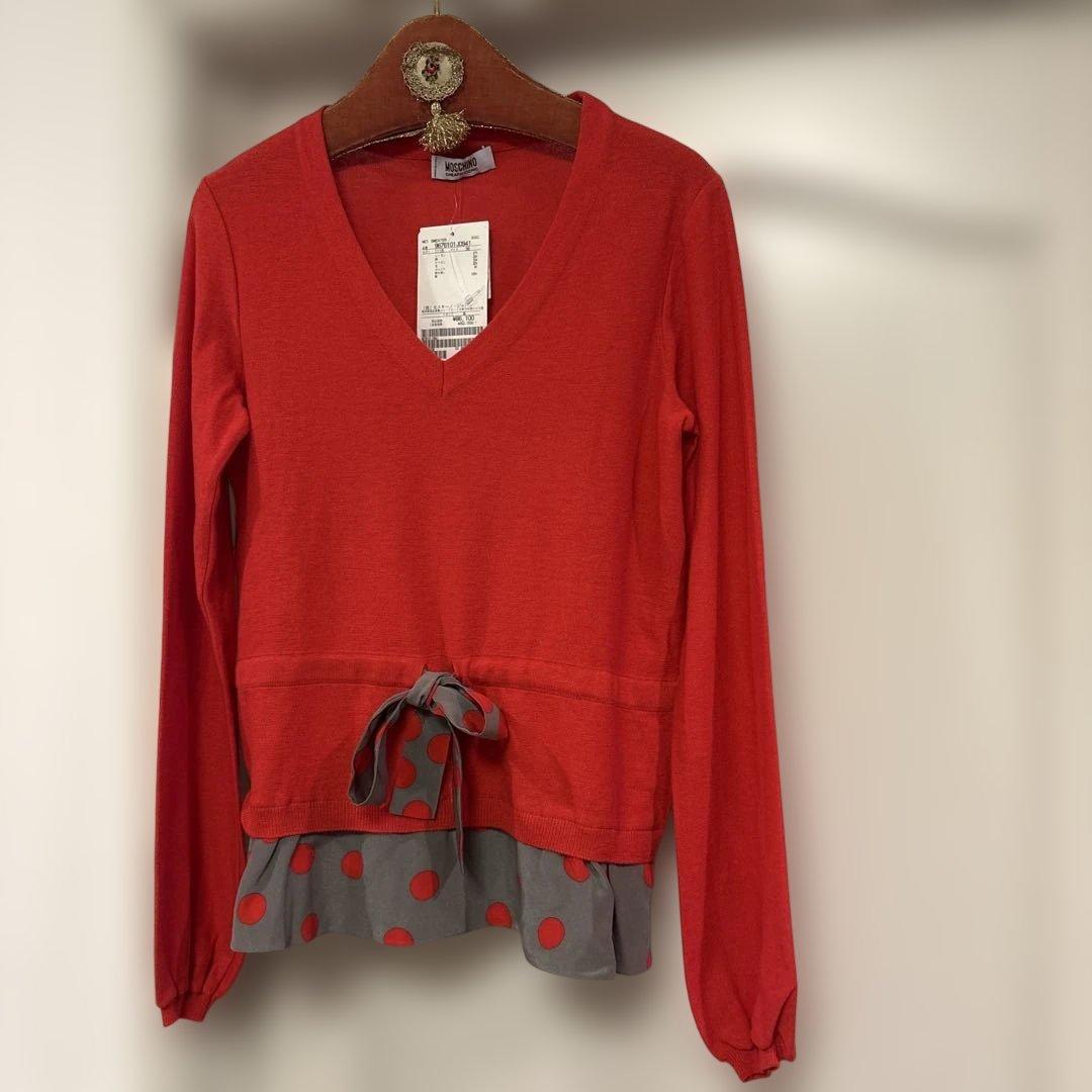 【未使用】Moschino Cheap＆Chic 長袖トップス レッド MOSCHINO CHEAP & CHIC(モスキーノチープアンドシック) / 長袖シャツ