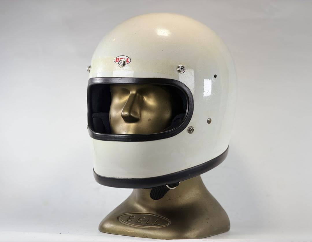 Bell Star ベル スター　ビンテージヘルメット　フルフェイス　mchal BELL（ベル） 送料無料 純正シールド付 BELL STAR WHITE 58cm