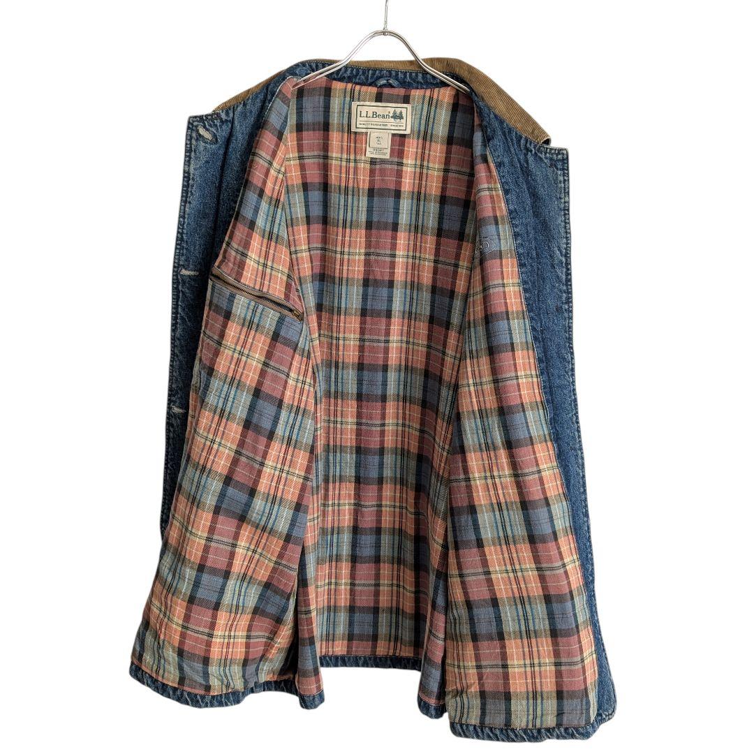 ^_^さま 00s L.L.BEAN デニム地 ハンティングジャケット 中綿付き