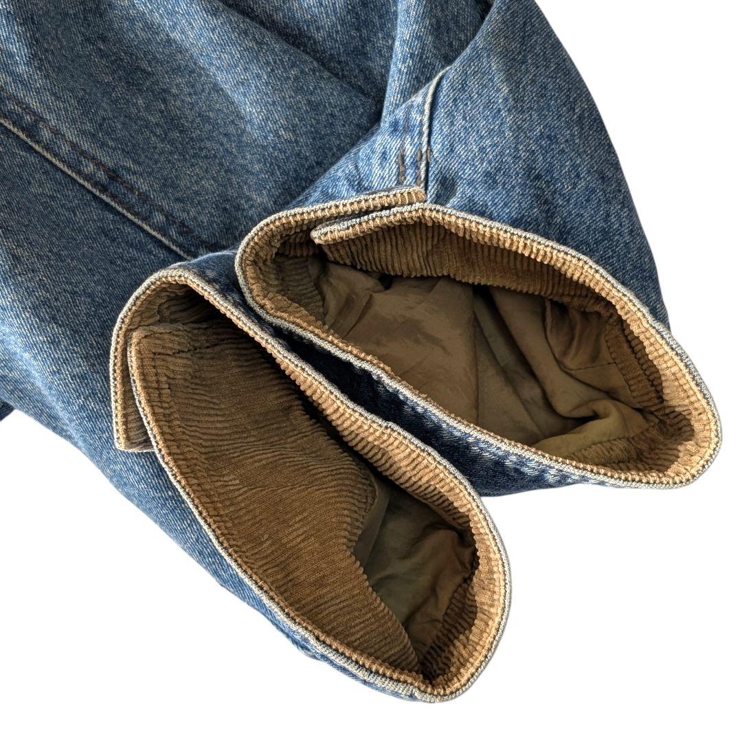 ^_^さま 00s L.L.BEAN デニム地 ハンティングジャケット 中綿付き