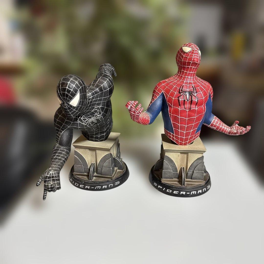 【激レア】日本完全限定　スパイダーマン レッド　& ブラック　バージョン　胸像 スパイダーマン［アップグレードスーツ］(スパイダーマン：ノー