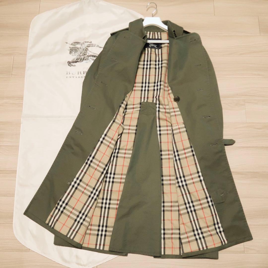 希少 ビンテージ BURBERRY トレンチコート バーバリー 玉虫色 カーキ