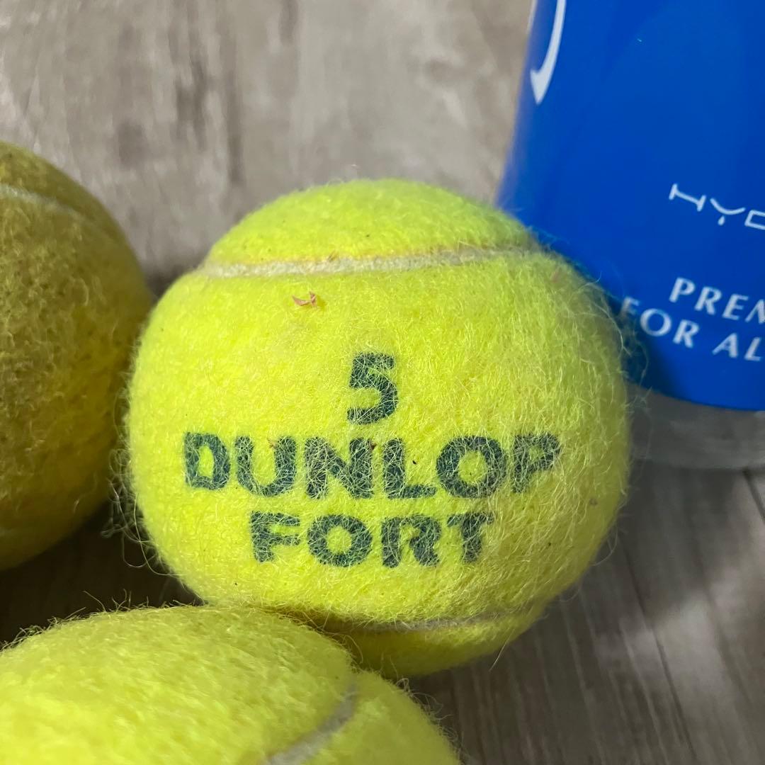 E-5 テニスボール 4球セット（スラセンジャー・ダンロップフォート