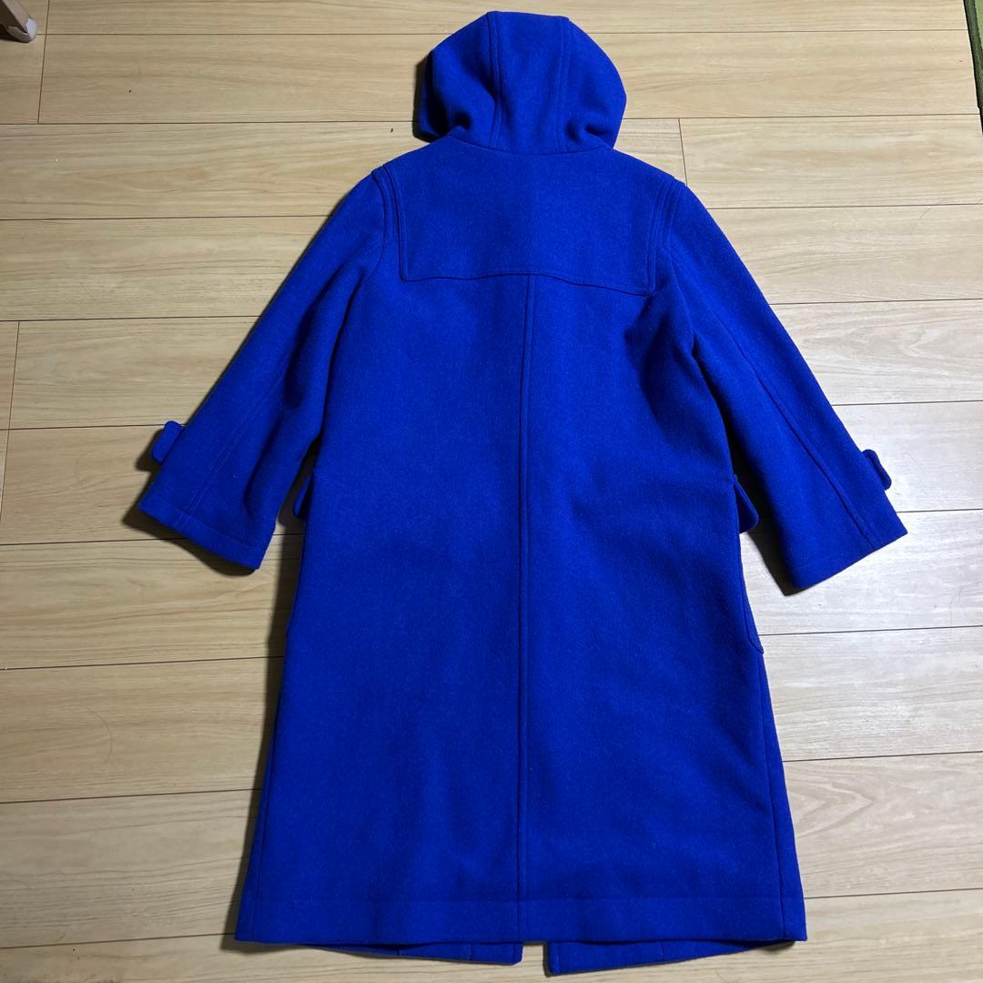 美品 ミラオーウェン ロイヤルブルー ロング ダッフルコート ブルー
