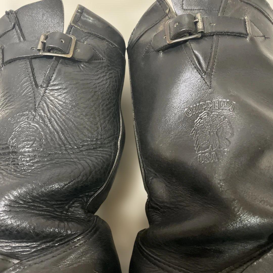 チペワ エンジニアブーツ 91080 スチールトゥ ブラック 8.5E 26.5