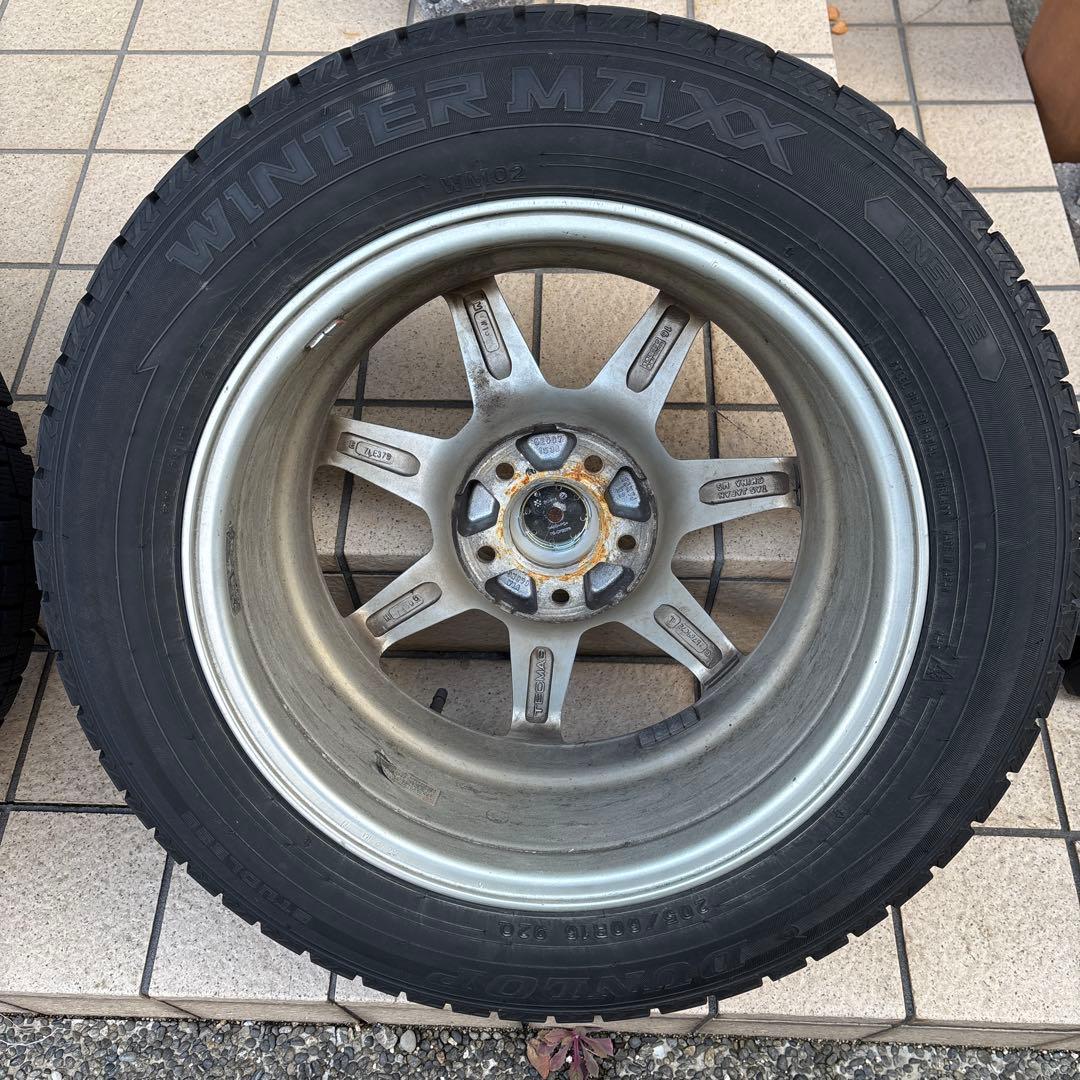 【used】205/60/R16 スタッドレスウィンタータイヤ ホイールセット