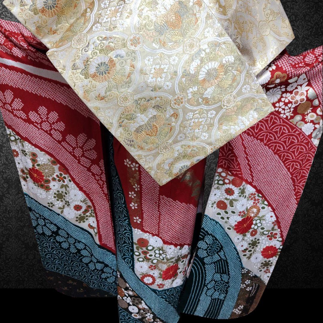 ☆とまとまと様 専用☆振袖フルセット(8点)・絞り・古典柄・吉翔文様
