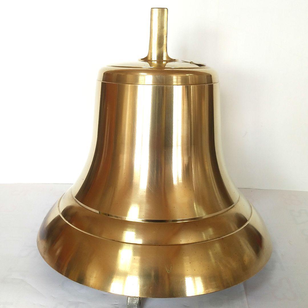 号鍾 マリンベル 島田燈器 船舶鐘 真鍮製 釣鐘 STA-300型 9.25Kg