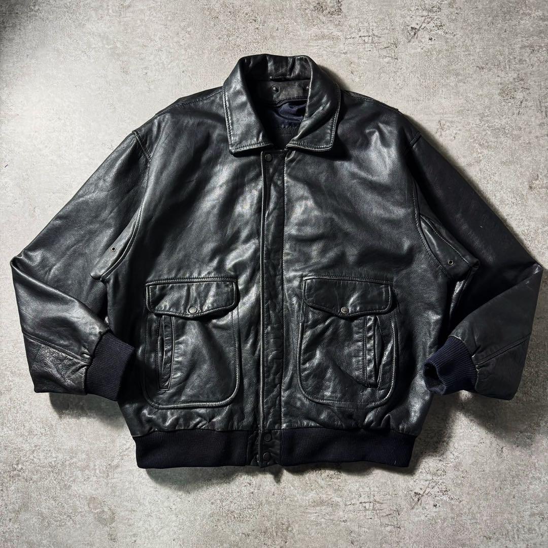 【90s】 G-1 A-2フライトレザージャケット ムートン襟ボア 90s】G-1 A-2 フライトレザージャケット M ムートン襟ボア 短丈 - メルカリ