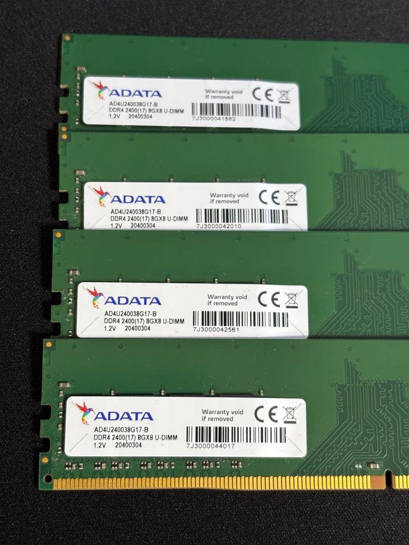 メル62… ADATA DDR4-240016GB(8GB2枚） XPG Z1 16GB (2 x 8GB) DDR4 2400 (PC4 19200) Desktop Memory Model