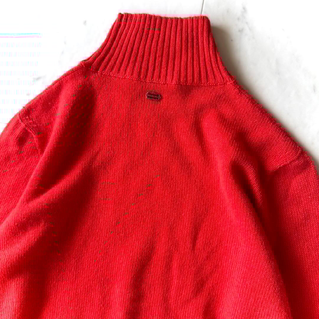 極美品 アニオナ AGNONA カシミヤ100％ ハイネックセーター オレンジ