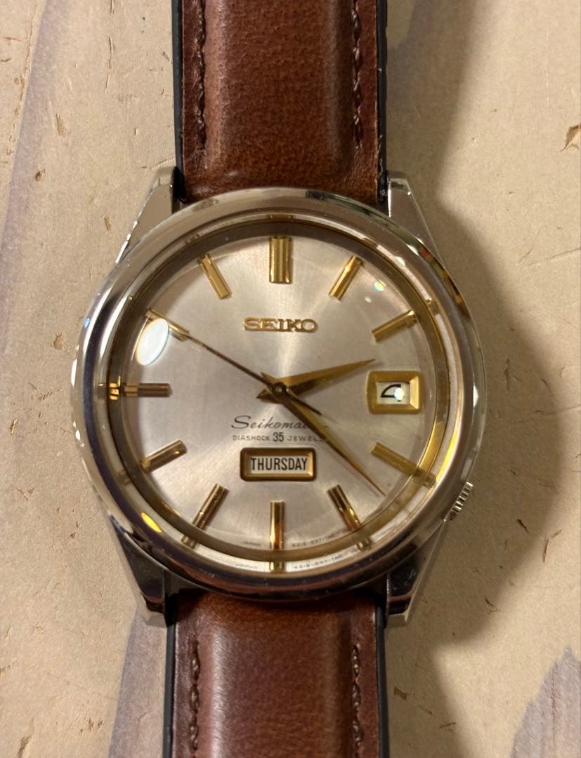 SEIKOマチック自動巻き時計 35JWELS セイコーマチックレディー【タグ付きフルオリジナルデッドストック