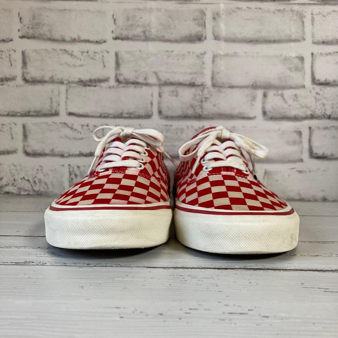 レア】VANS AUTHENTIC V44R チェッカー 赤 28.5cm - メルカリ