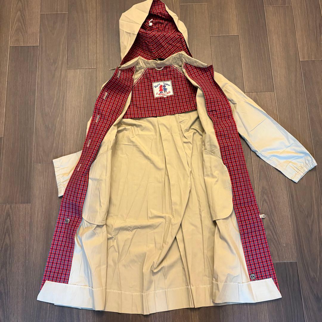 ファミリア】レインコート スプリングコート ベージュ 150ファミリア