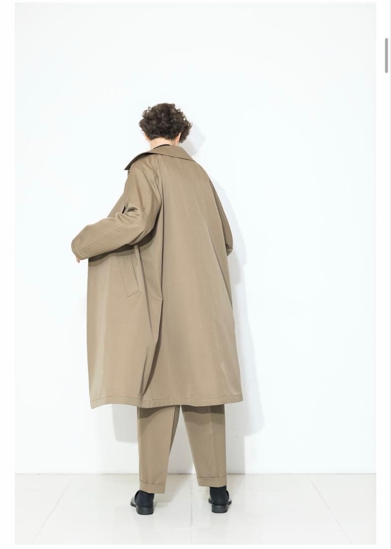 美品】MBハイエンド尾州ウールタイロッケンコート ベージュ - メルカリ