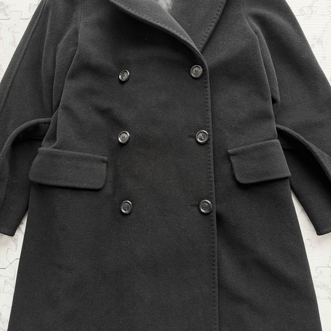 美品✨SPORTMAX カシミヤ アンゴラ混 ダブルブレスト チェスターコート