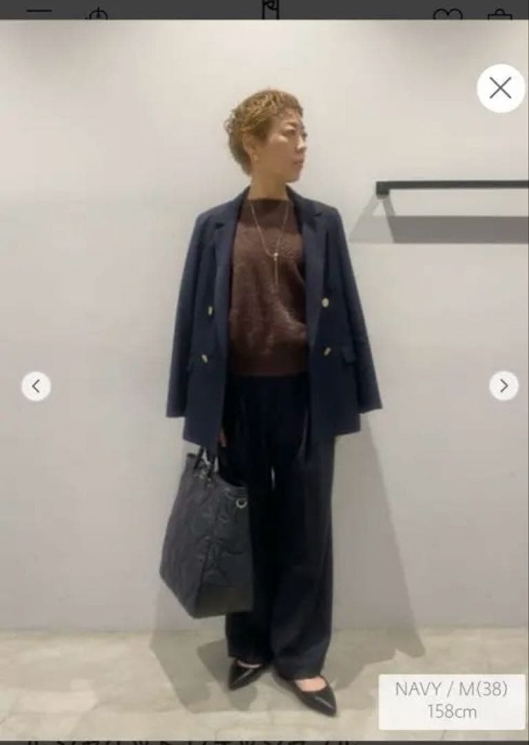 Greed グリード ダブル ジャケット ウォッシャブル ネイビー36