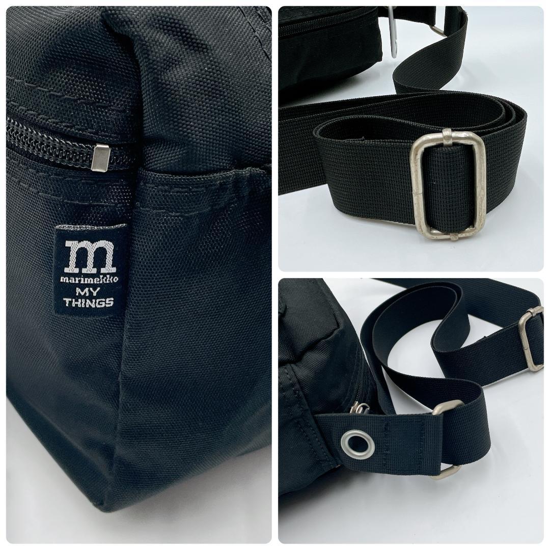 美品 マリメッコ MY THINGS ショルダーバッグ ブラック f456 - メルカリ