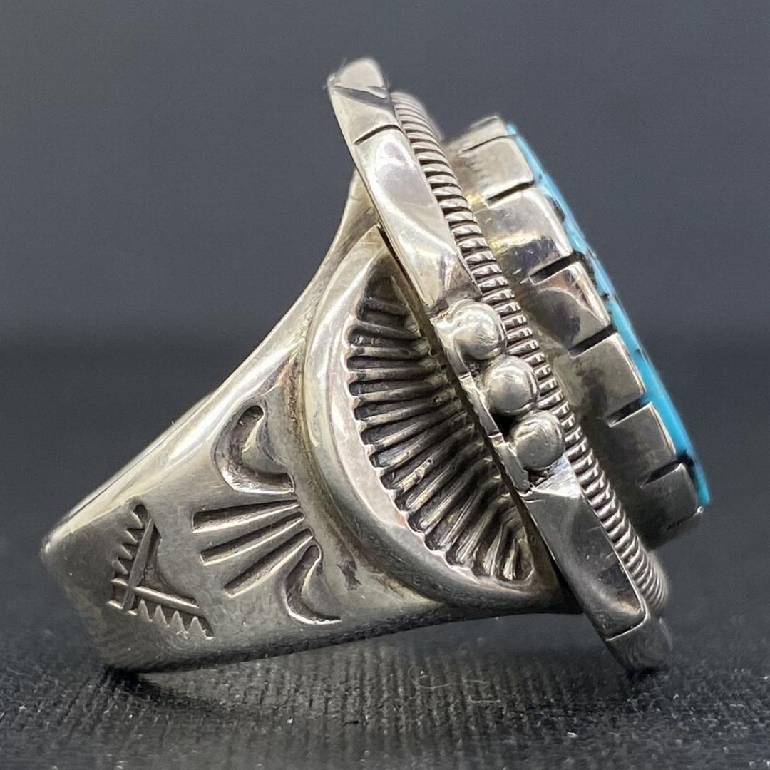 NAVAJO Will Vandever シルバー ビズビーターコイズ リング - メルカリ