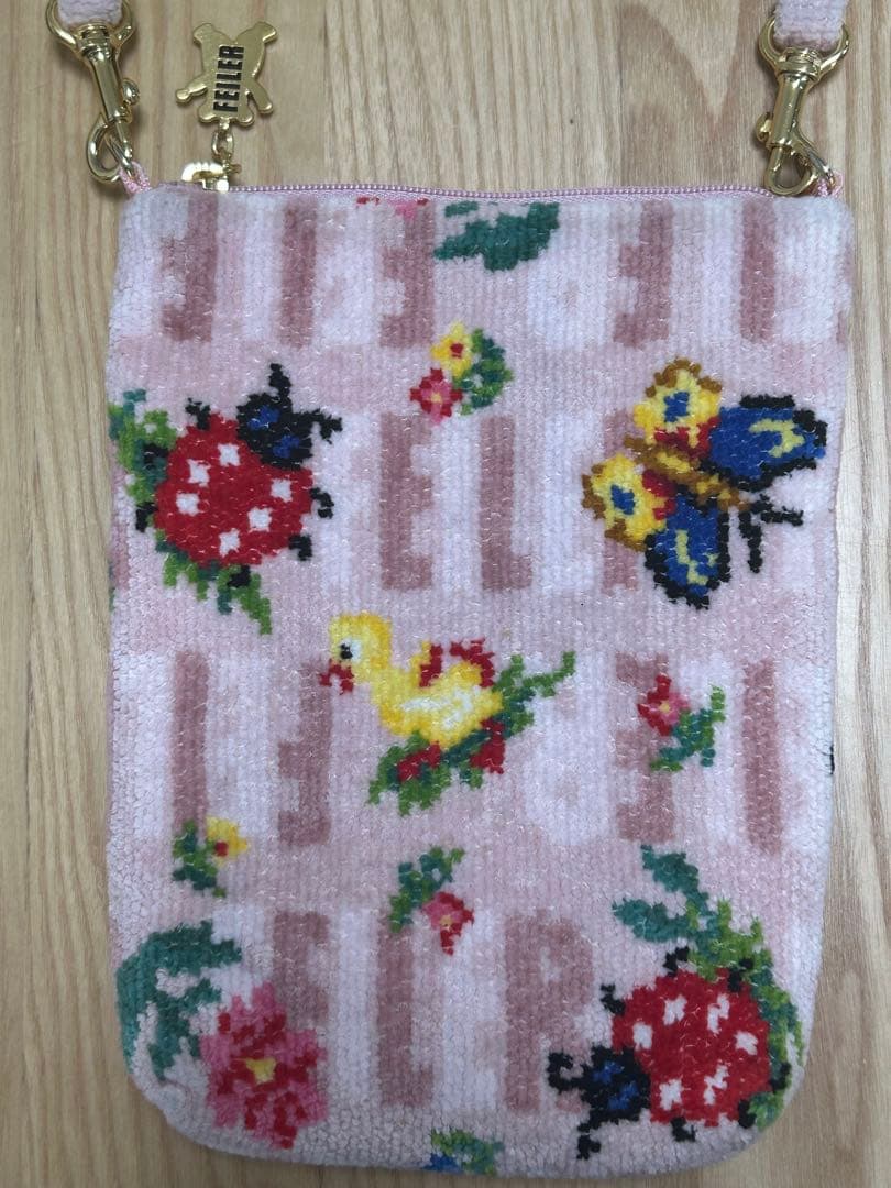 フェイラー フェイラーアンドハイジ スマホショルダー web限定 ピンク