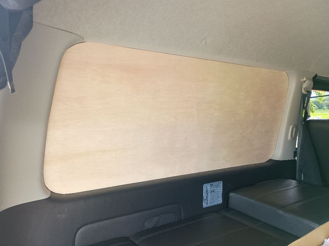 ハイエース　窓埋めパネル　サンシェード　左右セット「12」　安心の9mm合板 200系 ハイエース スーパーGL 標準幅 ウィンドウパネル 3面セット