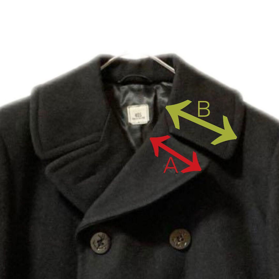 90s US NAVY ブラック ダブルブレスト 6ボタン ピーコート - メルカリ